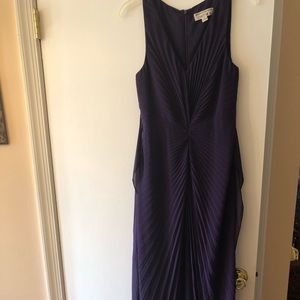 Beautiful purple flowy maxi evening dress